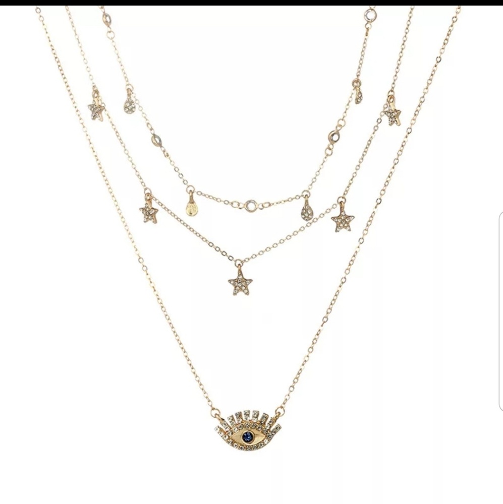 ♡Glory♡ Layered Necklace - Picture 4 of 6